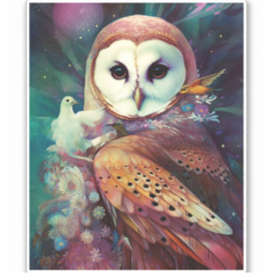 Cosmic Owl Fantasy Art
