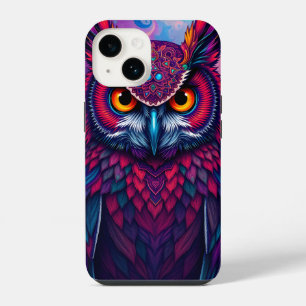 Cosmic Owl Guardian iPhone 14 Case