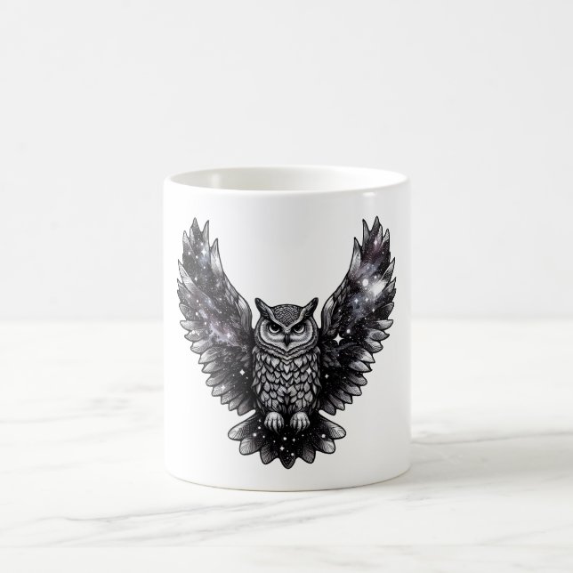 Cosmic Owl Majesty Coffee Mug (Center)