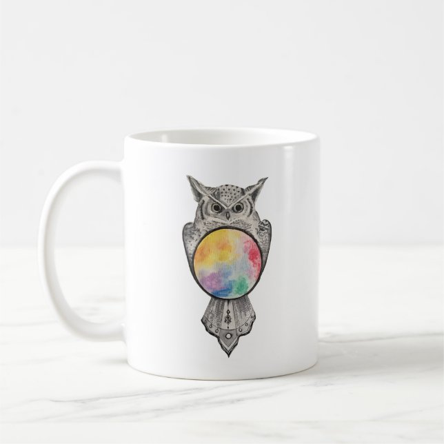 Cosmic Owl Mug (Left)
