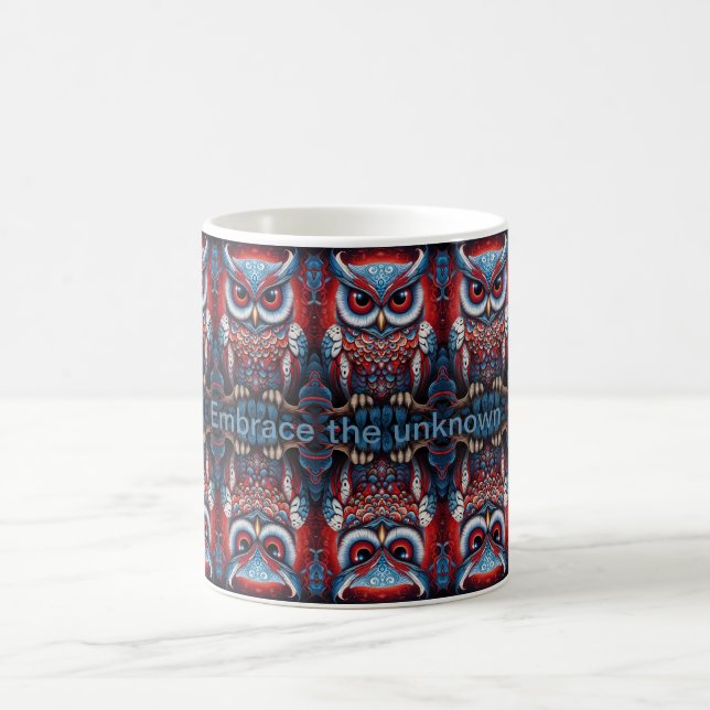 Cosmic Owl of Wisdom Coffee Mug (Center)