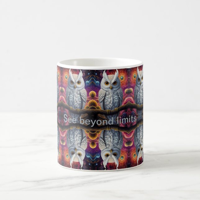 Cosmic Owl of Wisdom Coffee Mug (Center)