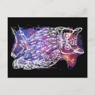 Cosmic Owl Postcard