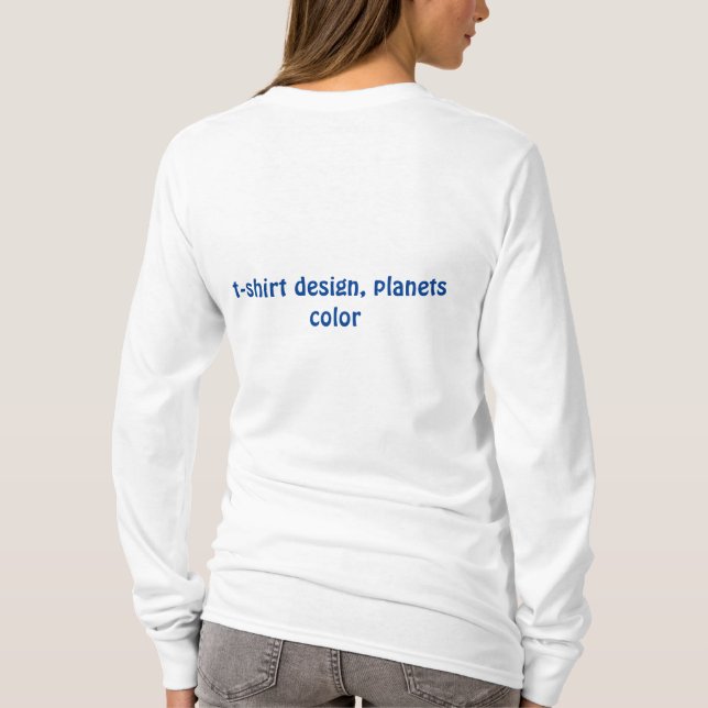 Cosmic Palette: Planetary Symphony T-Shirt (Back)