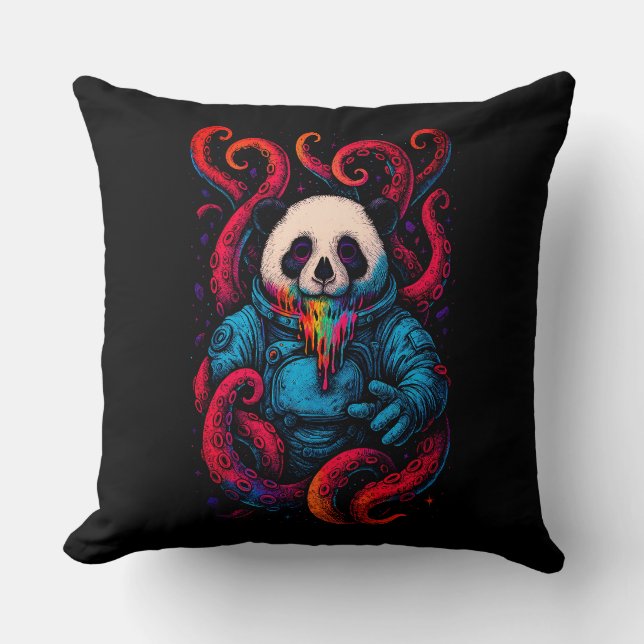 Cosmic Panda Kraken Cushion (Front)
