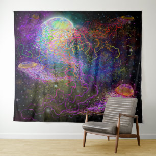 Cosmic Party Tapestry