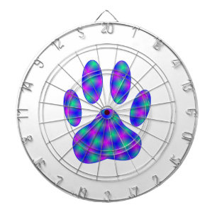 Cosmic Paw Print Dartboard