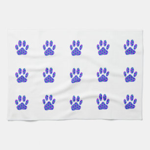Cosmic Paw Print Tea Towel