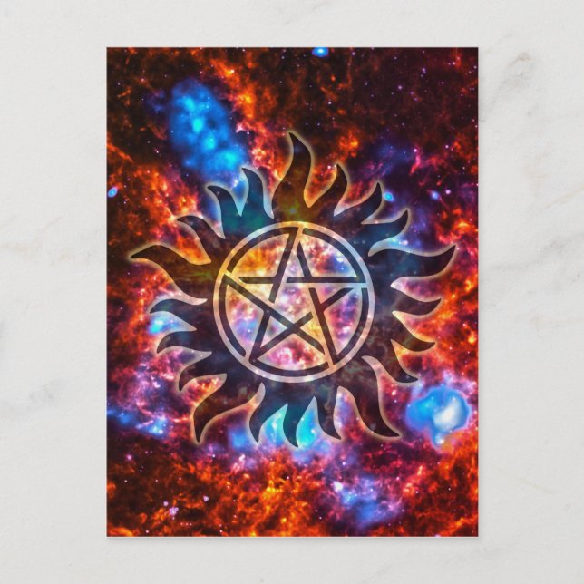Cosmic Pentagram Postcard (Front)