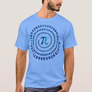 Cosmic Pi Spiral Mathematics Pi Day Universe Galax T-Shirt