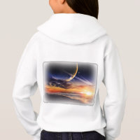 Cosmic Planet Horizon Kids Pullover Hoodie