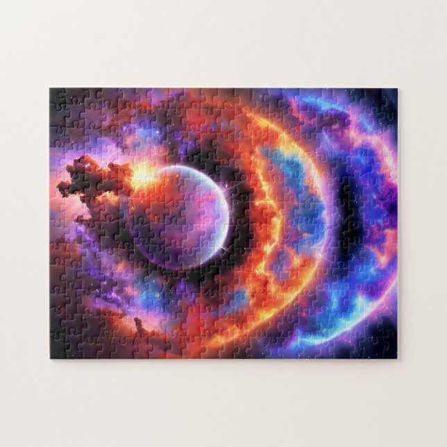 Cosmic Planetary Stuck in Otherworldly Dimensions Jigsaw Puzzle (Horizontal)