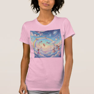 Cosmic Playground Inner Child in Heaven’s Rainbow T-Shirt