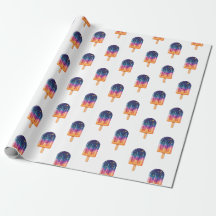 Cosmic Popsicle Wrapping Paper