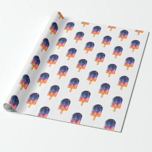 Cosmic Popsicle Wrapping Paper