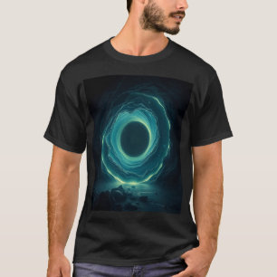 Cosmic Portal Hole - Glowing Sci-Fi Vortex T-Shirt