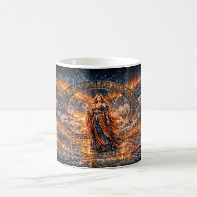 Cosmic Portal Sorceress – Fantasy Mug (Center)