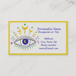 Cosmic Psychic Eye Spiritual Metaphysical Business Card