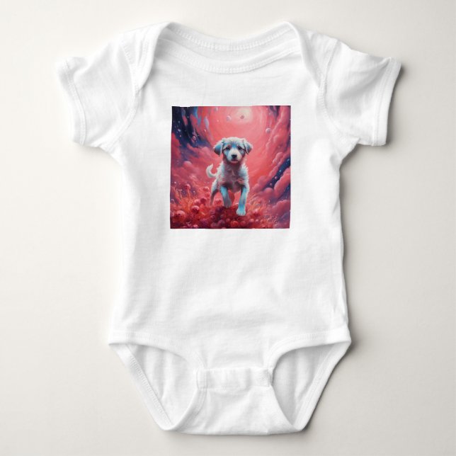 Cosmic Pup Baby Bodysuit (Front)