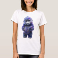 Cosmic Purple Baby Gorilla Smile Women