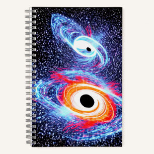 Cosmic Purple Blue Gold Galactic Explosion Fun Notebook