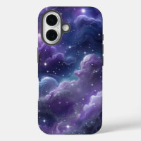 Cosmic Purple Galaxy with Glittering Stars – Dream