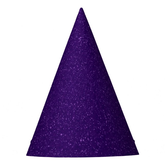 Cosmic Purple Party Hat - Customisable & Stylish (Front)