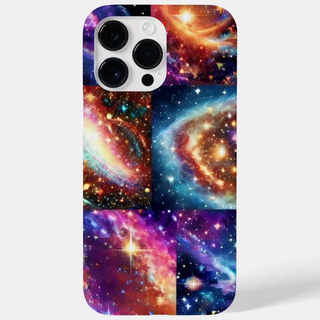 Cosmic purple planet galactic planet fun collage Case-Mate iPhone case (Back)