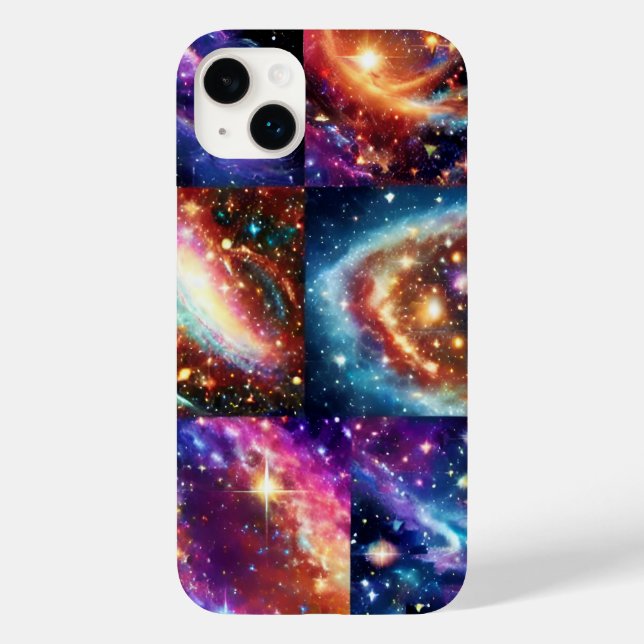 Cosmic Purple Planet Galaxy Space Landscape Case-Mate iPhone Case (Back)