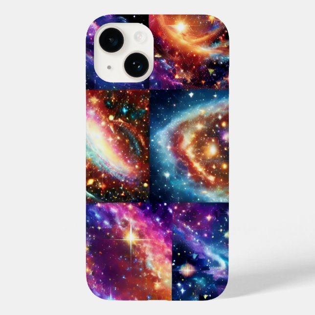 Cosmic purple planetary universe space landscape Case-Mate iPhone case (Back)