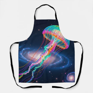 Cosmic Rainbow Jellyfish Apron