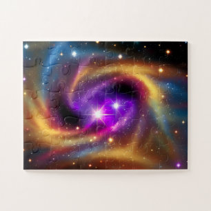 Cosmic Rainbow of Fun Colors of the Universe Jigsaw Puzzle