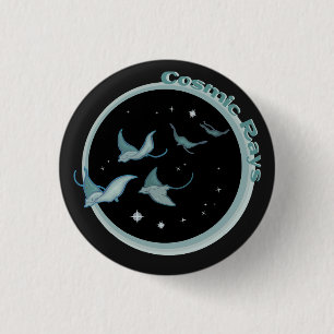 Cosmic Rays 3 Cm Round Badge