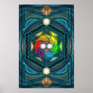 Cosmic Reconcilliation Mandala Poster