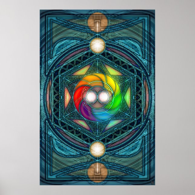 Cosmic Reconcilliation Mandala Poster (Front)