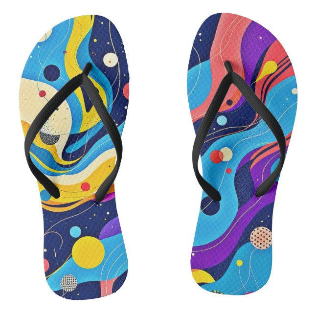 Cosmic Rhythm Art Thongs (Footbed)