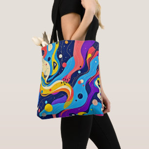 Cosmic Rhythm Art Tote Bag