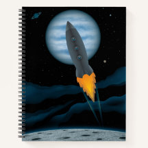 Cosmic Rocketship Scene