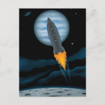 Cosmic Rocketship Scene