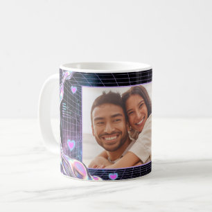 Cosmic Romance Digital Love Valentine's Card Coffee Mug