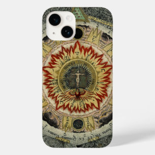 Cosmic Rose Tetragrammaton Mandala Case-Mate iPhone 14 Case
