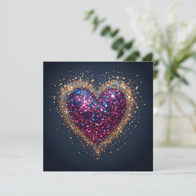 Cosmic Sacred Heart Invitation (Standing Front)