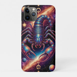 Cosmic Scorpion in Vibrant Galactic Space iPhone 11 Pro Case