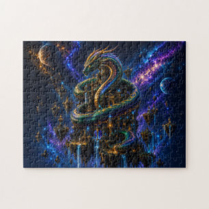 Cosmic Serpent — Guardian of the Celestial Realm Jigsaw Puzzle