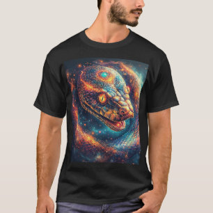 Cosmic Serpent with Glowing Scales T-Shirt
