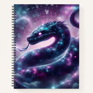 Cosmic Serpent Zodiac Galaxy Astrology Notebook