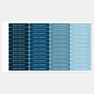 Cosmic shades Name labels for boys water proof 