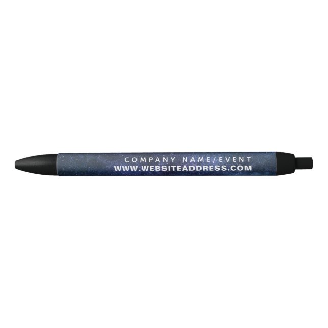 Cosmic Sky, Modern Company/Event Black Ink Pen (Front)