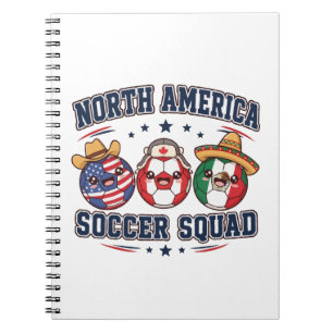 Cosmic Soccer Stars Alien & Skeleton Football Notebook