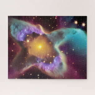 Cosmic soft pastels steam through deep outer space jigsaw puzzle